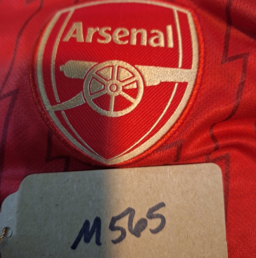 Adidas Arsenal Red and White Football Shirt With Emirates Fly Better Logo. NWT - Picture 10 of 13